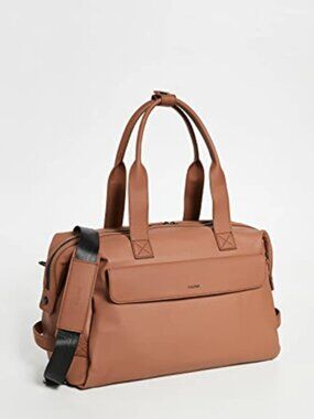 CALPAK Tan Brown Travel Duffel Weekender Carryon Overnight- Some Peeling